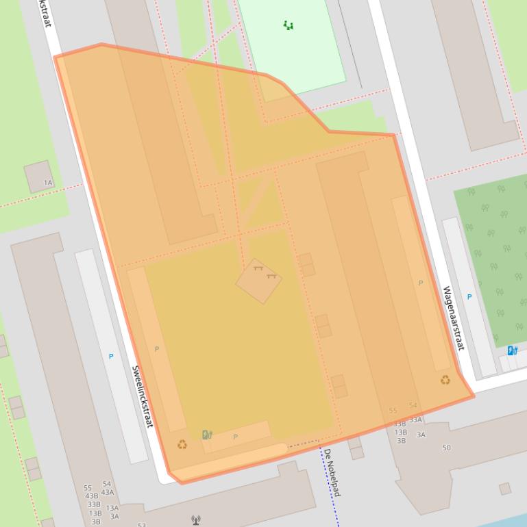 Kaart van postcodegebied 2625VP.