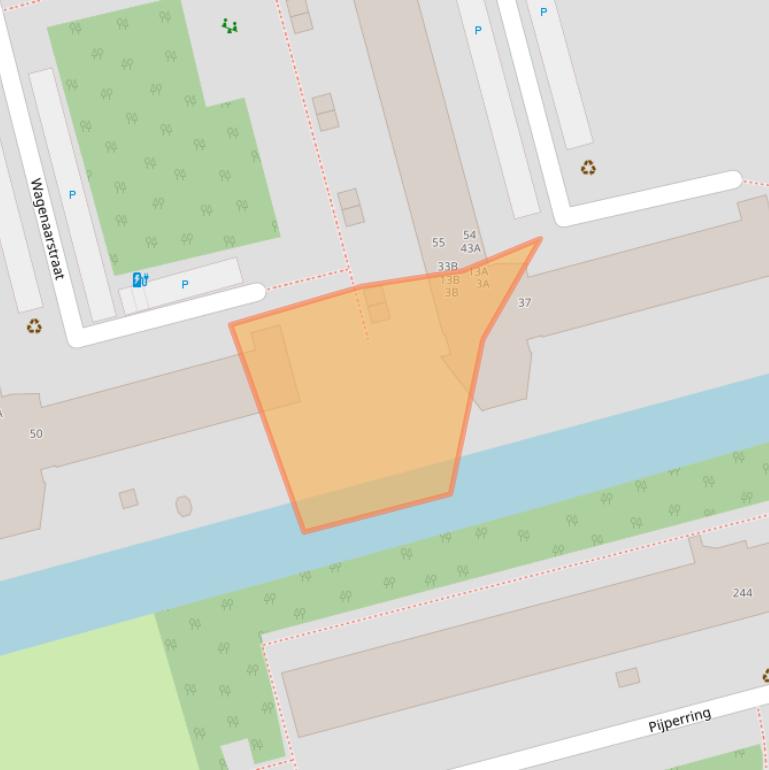 Kaart van postcodegebied 2625VR.