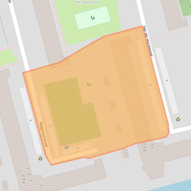 Kaart van postcodegebied 2625VT.