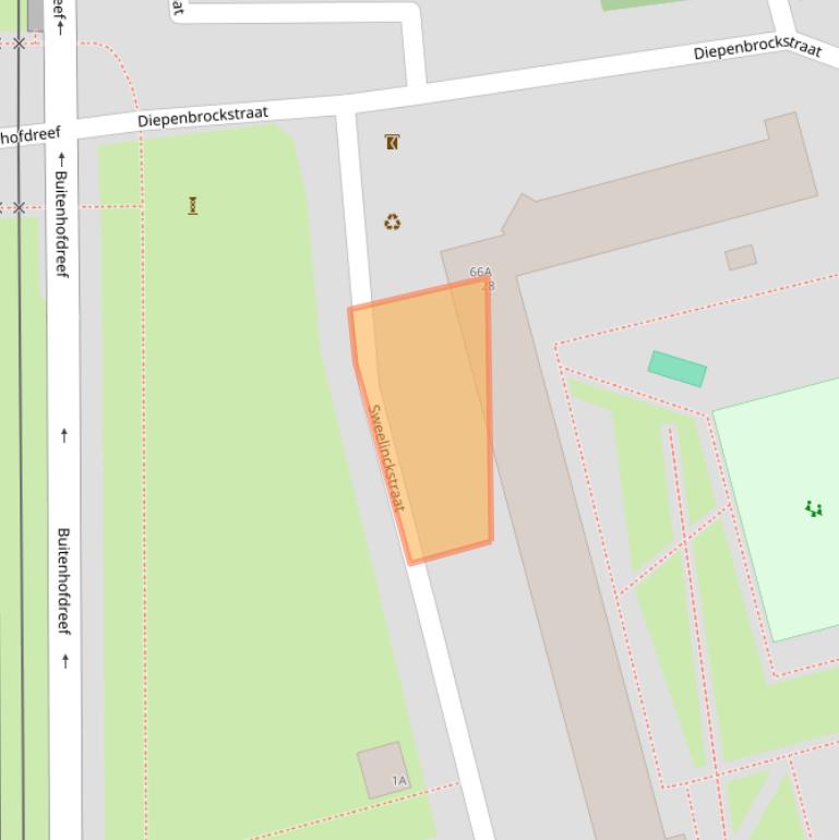 Kaart van postcodegebied 2625VX.