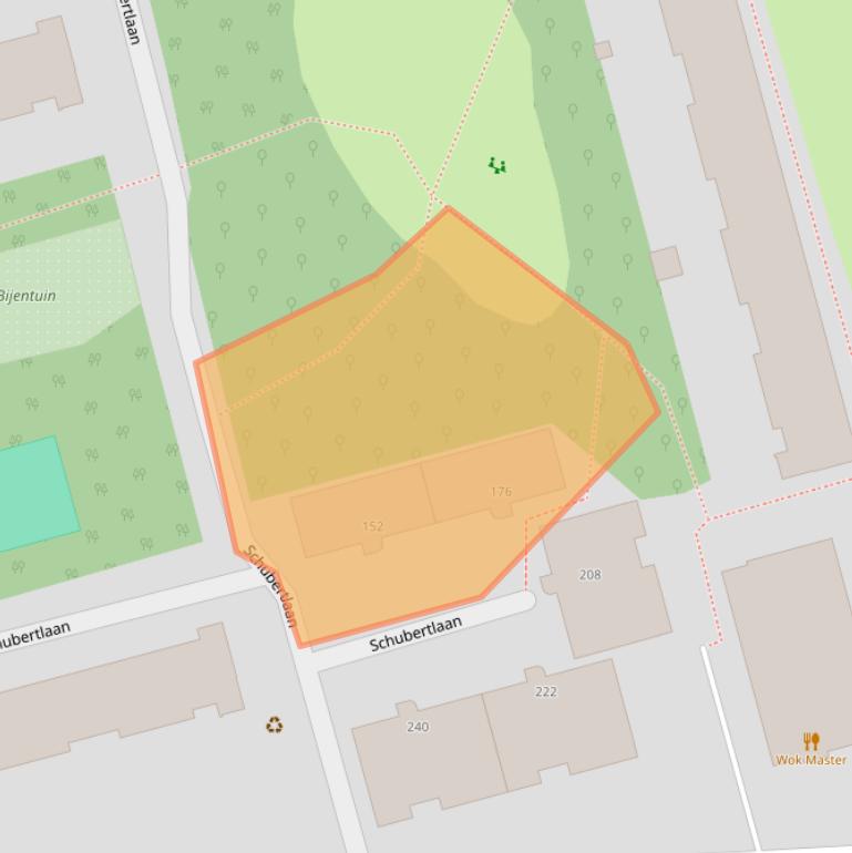 Kaart van postcodegebied 2625WB.
