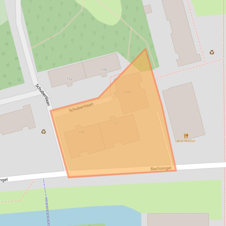 Kaart van postcodegebied 2625WC.