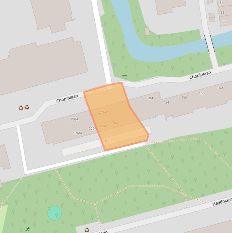 Kaart van postcodegebied 2625WK.