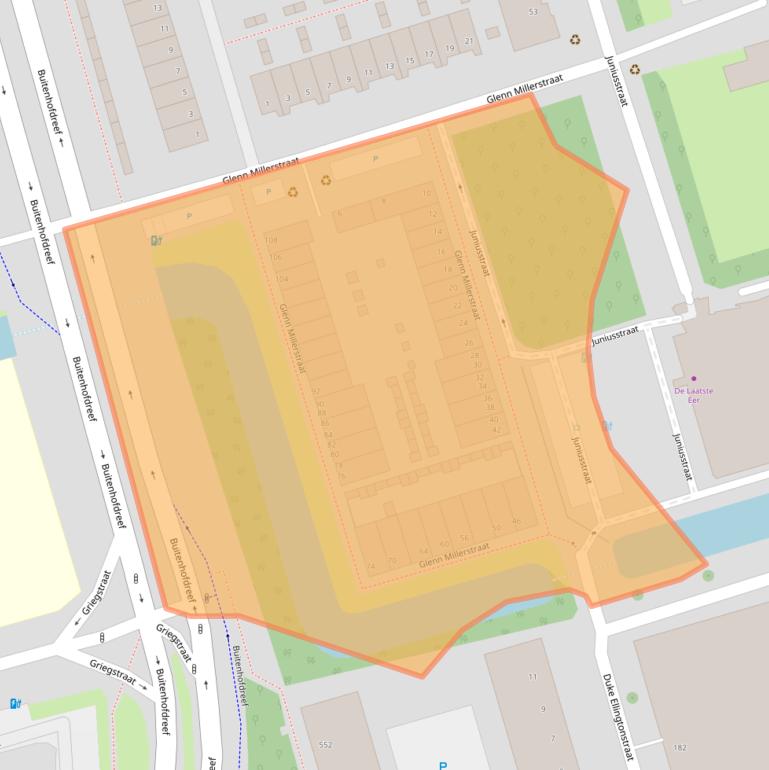 Kaart van postcodegebied 2625WM.