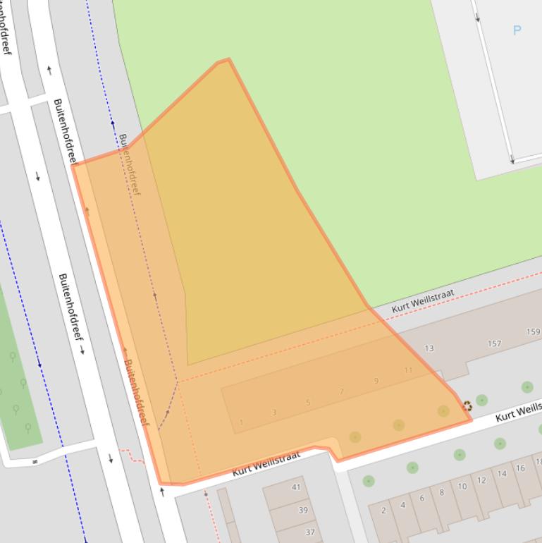 Kaart van postcodegebied 2625WT.