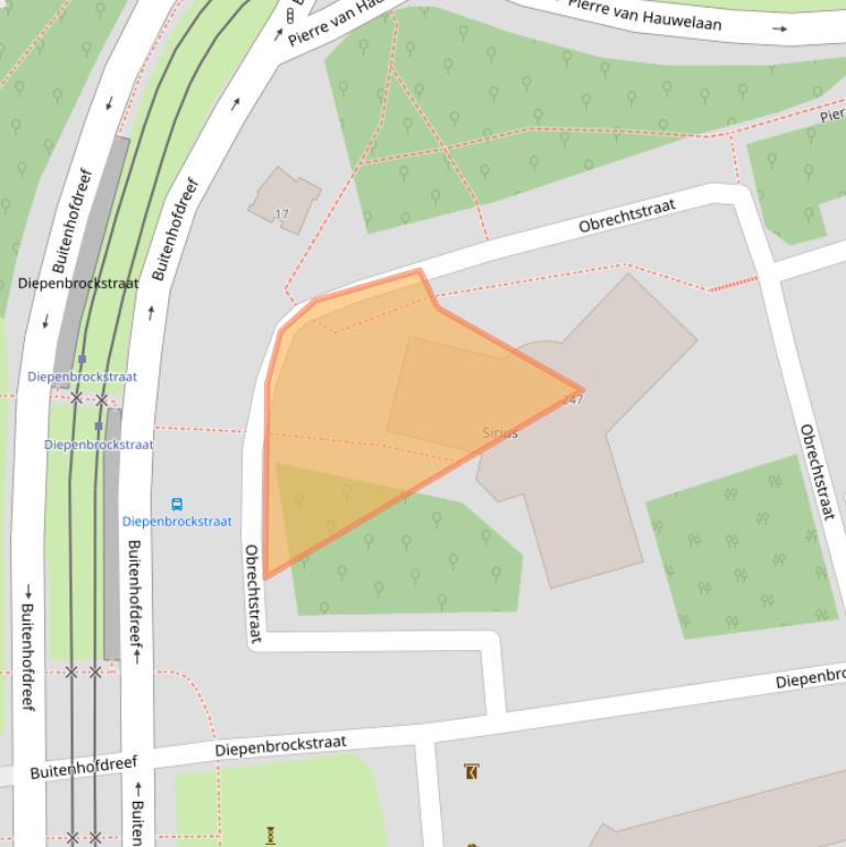 Kaart van postcodegebied 2625XJ.