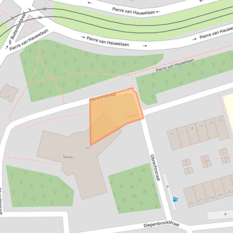 Kaart van postcodegebied 2625XK.