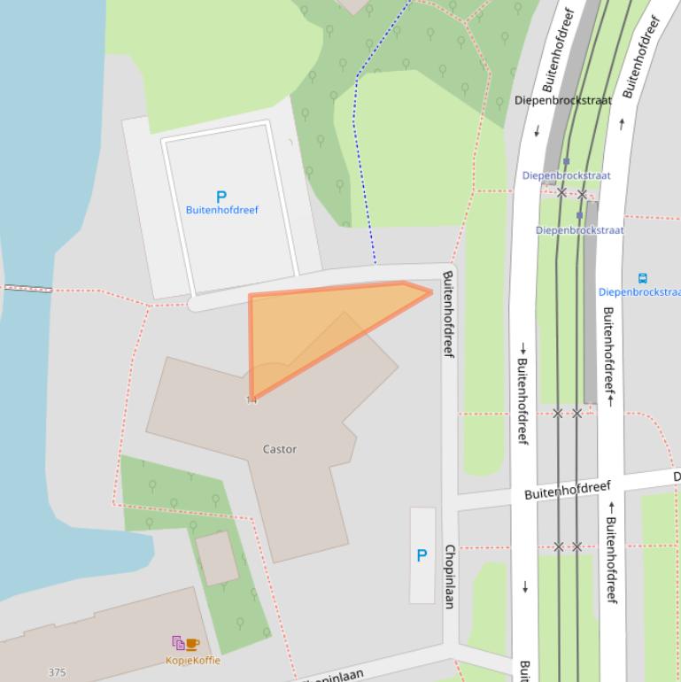 Kaart van postcodegebied 2625XW.