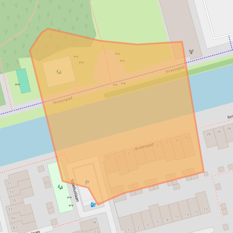 Kaart van postcodegebied 2625ZD.