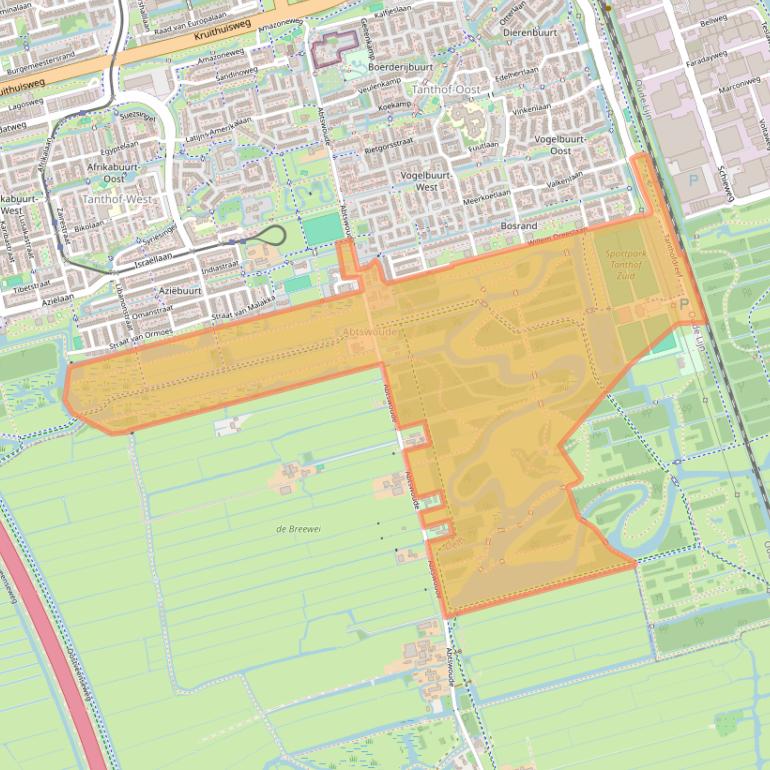 Kaart van postcodegebied 2626.