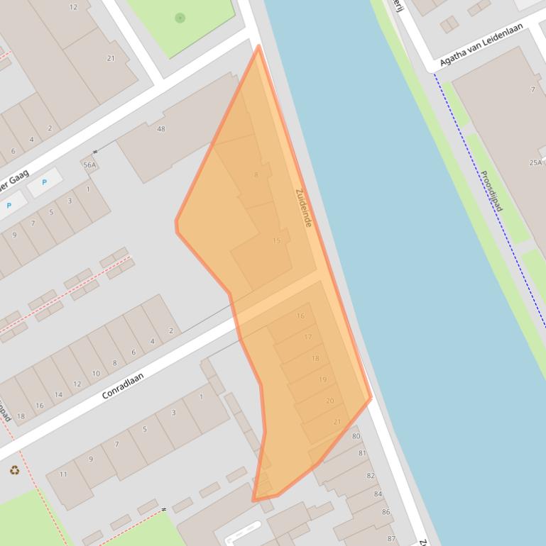 Kaart van postcodegebied 2627AE.