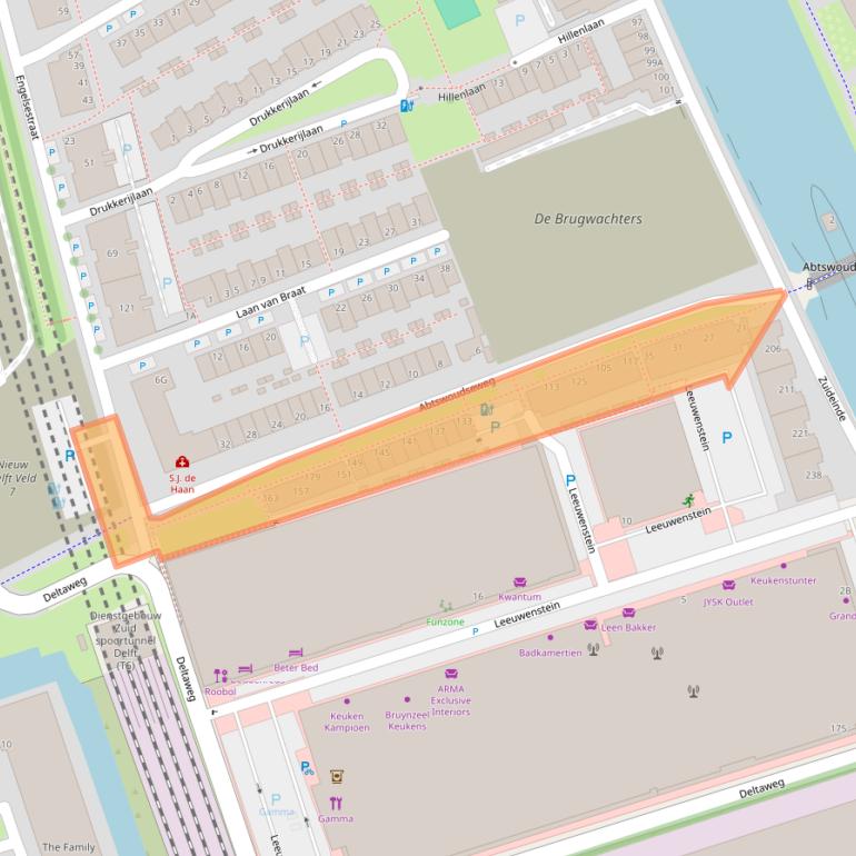 Kaart van postcodegebied 2627AK.