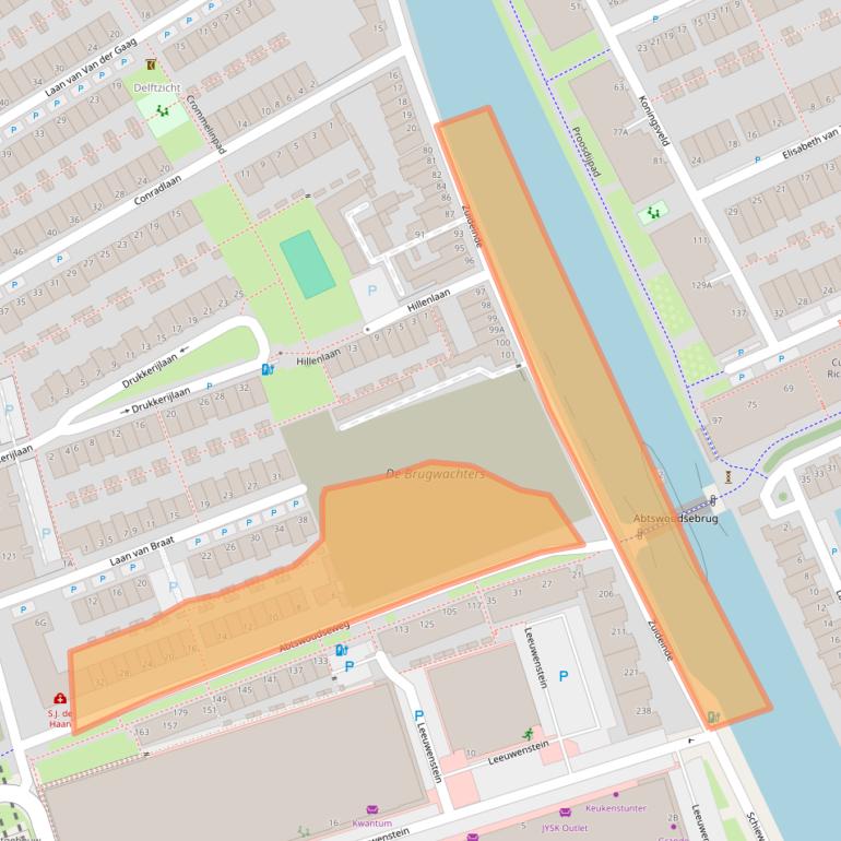 Kaart van postcodegebied 2627AL.