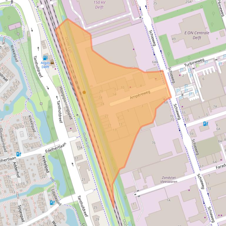 Kaart van postcodegebied 2627BG.