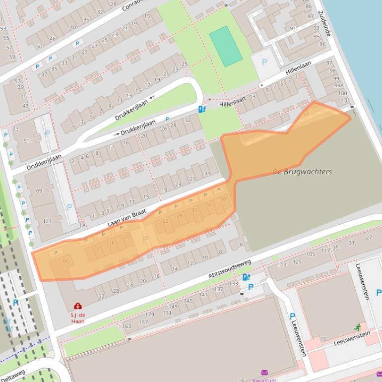 Kaart van postcodegebied 2627CK.