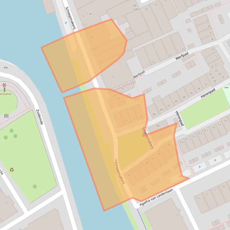 Kaart van postcodegebied 2628AB.