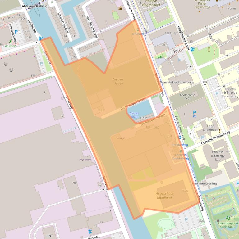 Kaart van postcodegebied 2628AS.