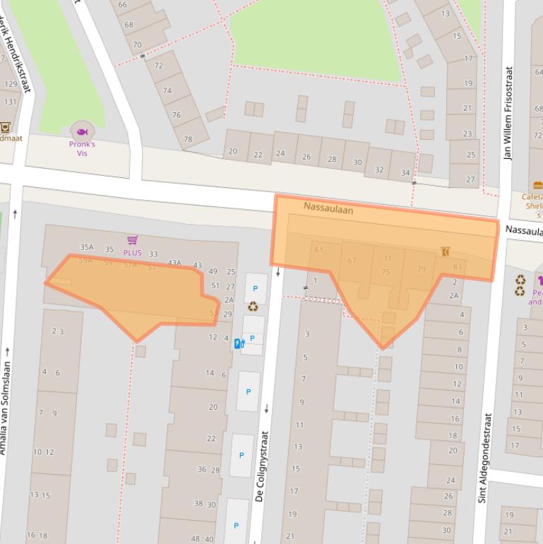 Kaart van postcodegebied 2628GC.