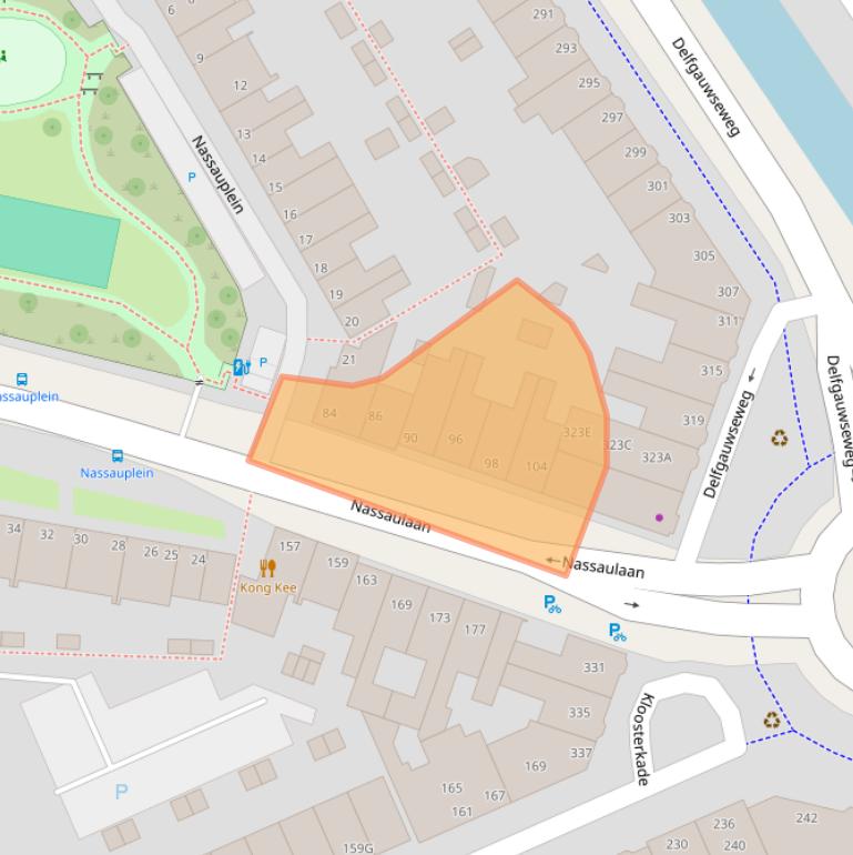 Kaart van postcodegebied 2628GK.