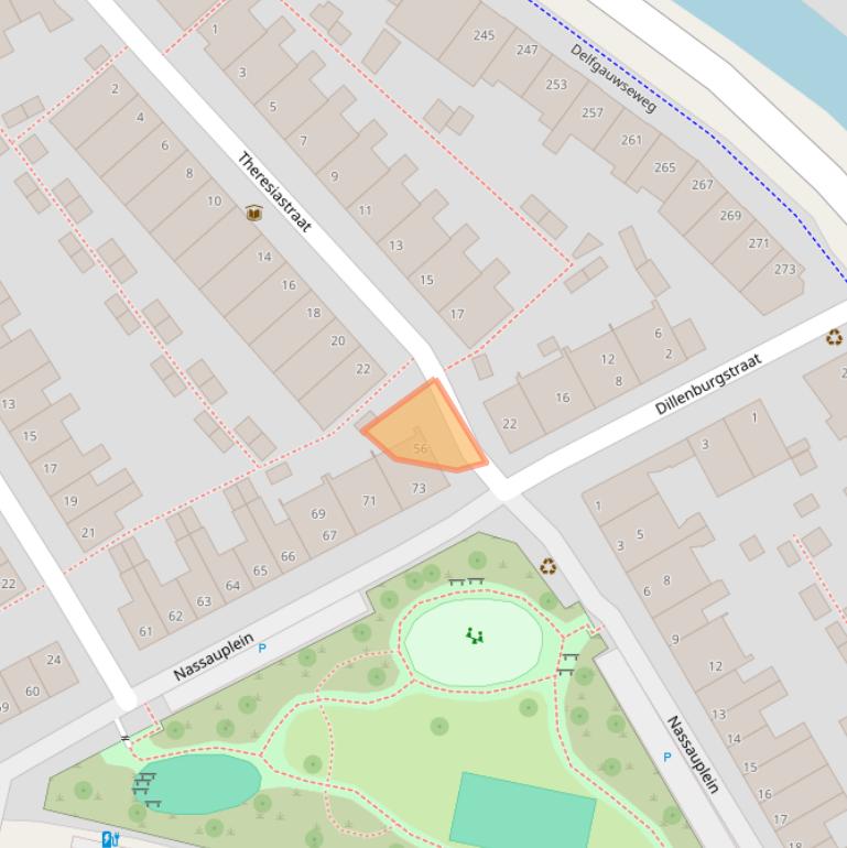 Kaart van postcodegebied 2628GR.