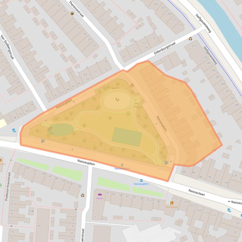 Kaart van postcodegebied 2628GS.