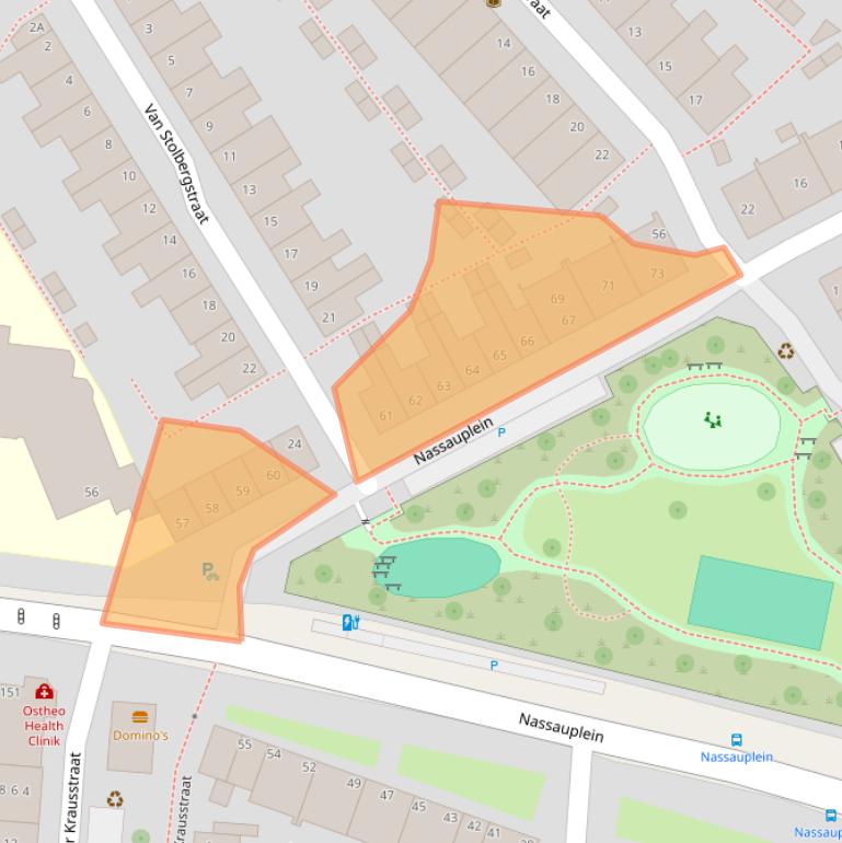 Kaart van postcodegebied 2628GW.