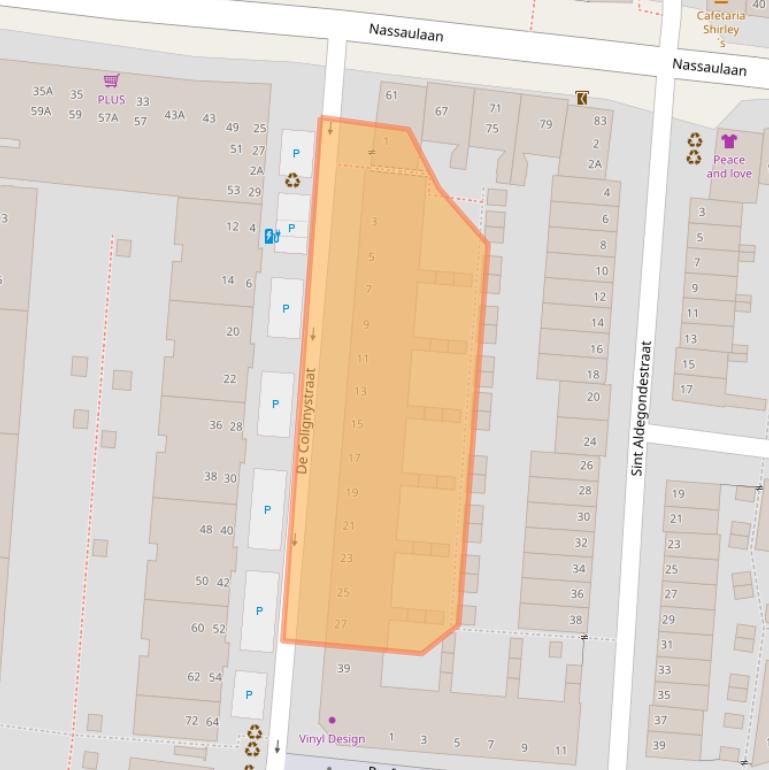 Kaart van postcodegebied 2628HA.