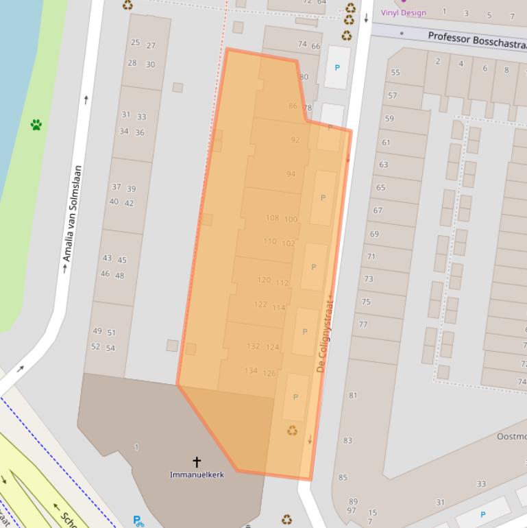 Kaart van postcodegebied 2628HG.