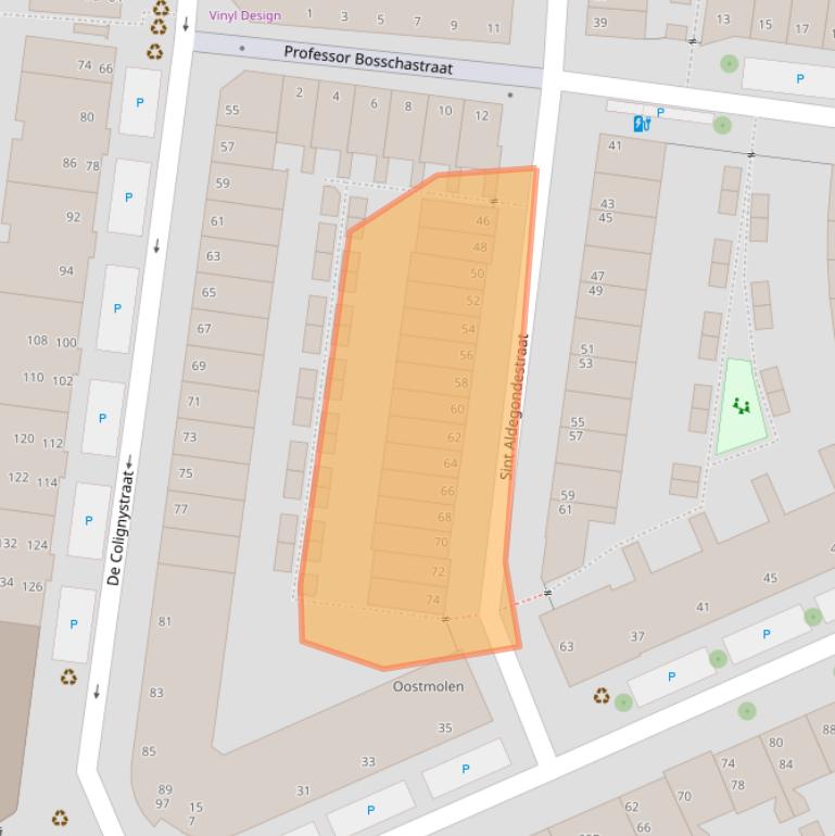 Kaart van postcodegebied 2628HK.