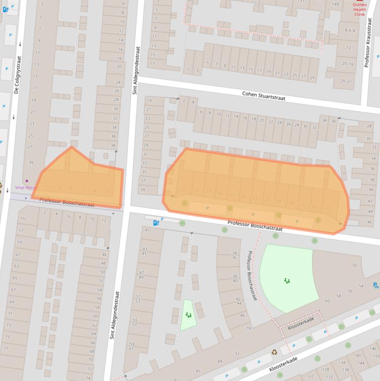 Kaart van postcodegebied 2628HL.