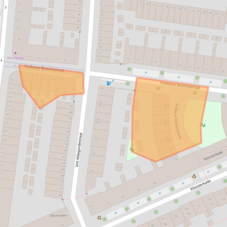 Kaart van postcodegebied 2628HN.