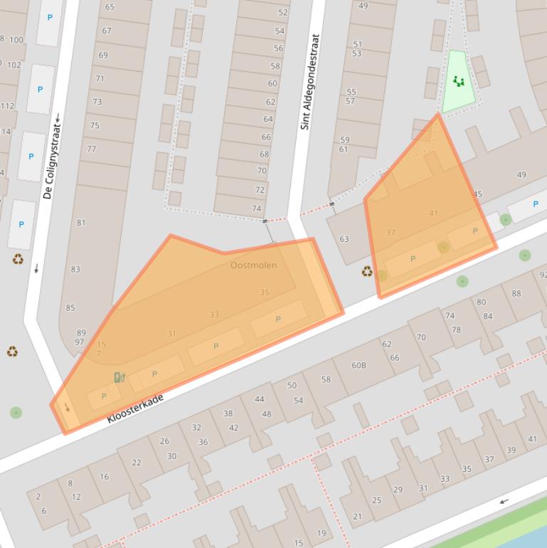 Kaart van postcodegebied 2628HV.