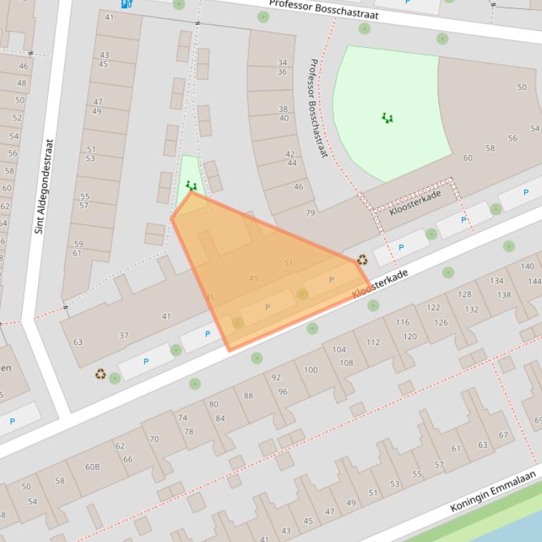 Kaart van postcodegebied 2628HW.