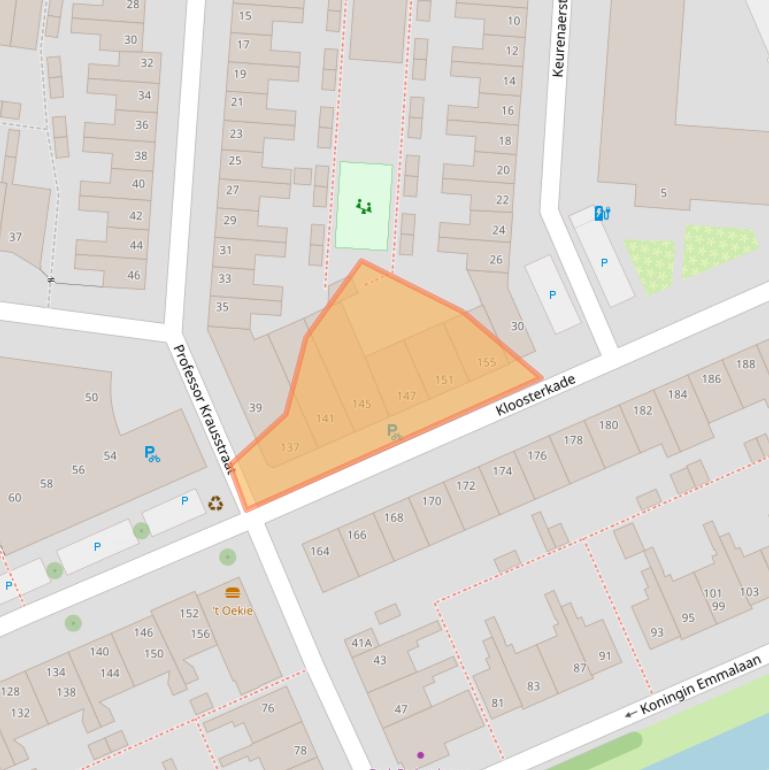 Kaart van postcodegebied 2628HZ.