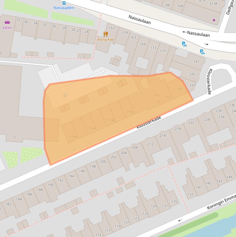 Kaart van postcodegebied 2628JA.