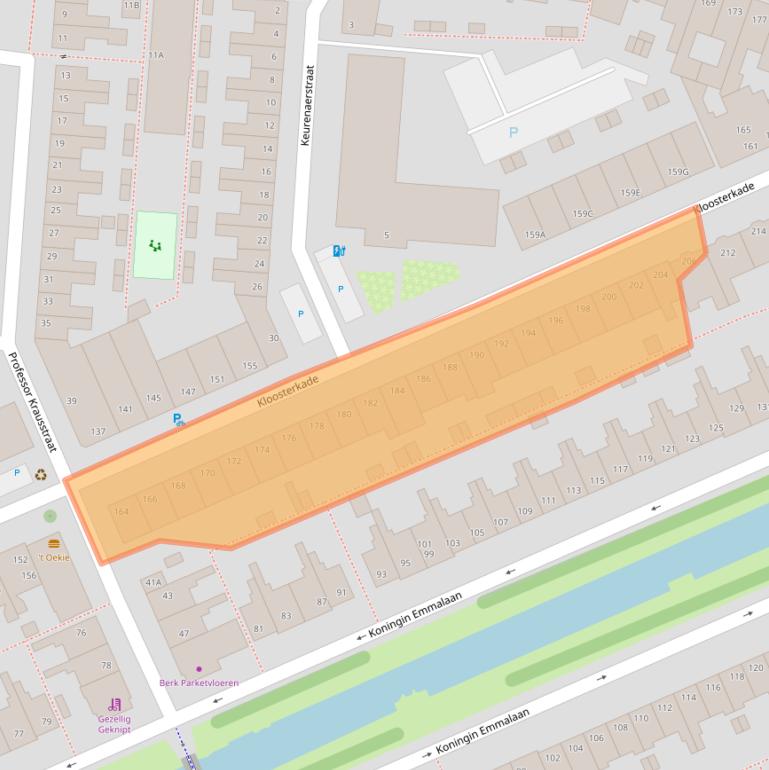 Kaart van postcodegebied 2628JH.