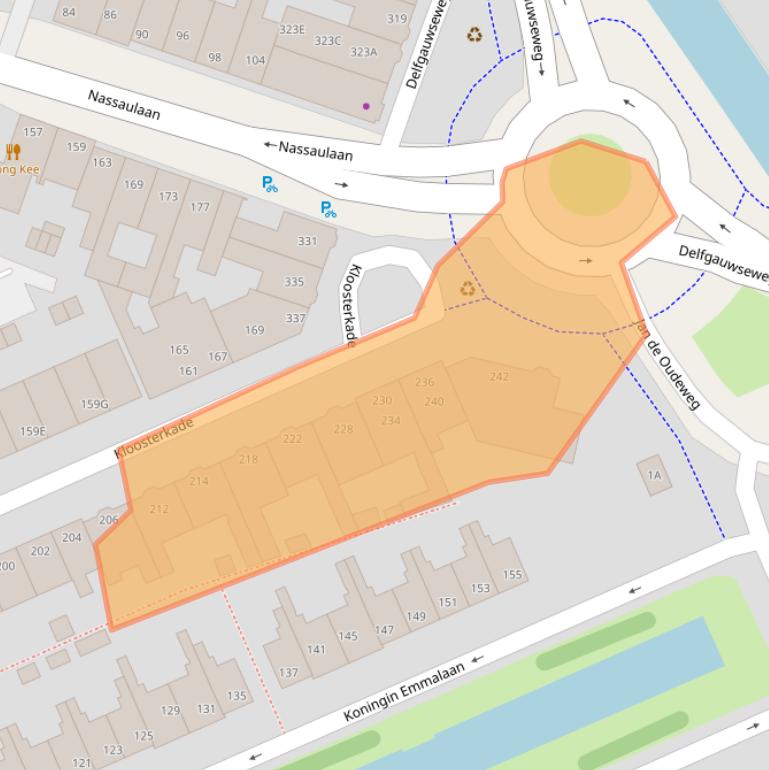 Kaart van postcodegebied 2628JJ.