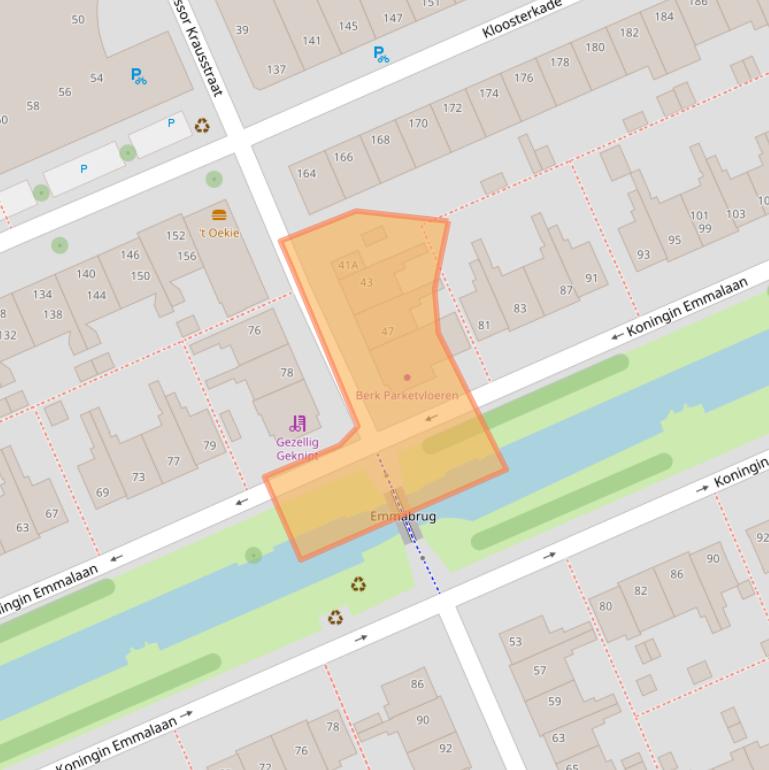 Kaart van postcodegebied 2628JL.