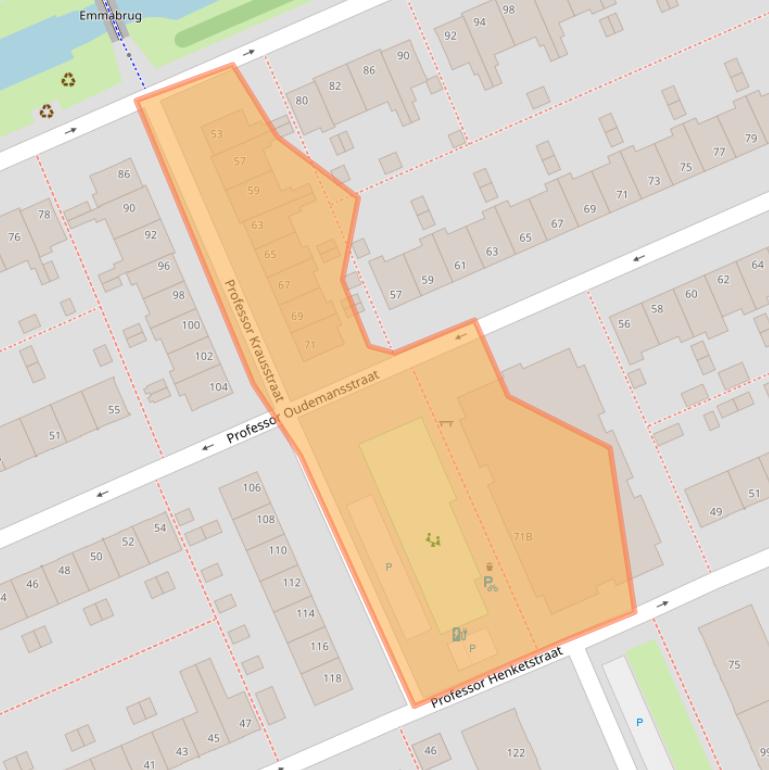 Kaart van postcodegebied 2628JR.