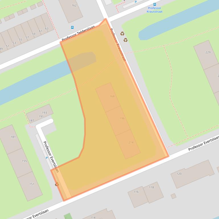 Kaart van postcodegebied 2628JW.