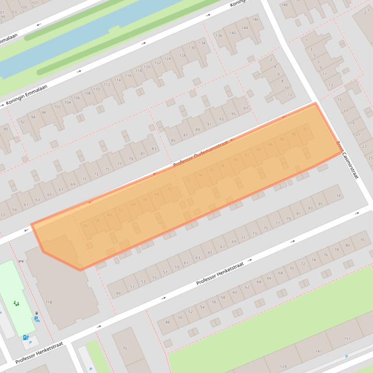 Kaart van postcodegebied 2628KG.