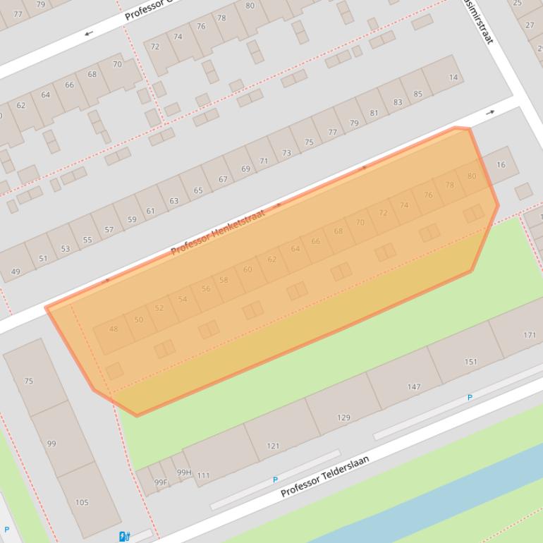 Kaart van postcodegebied 2628KN.