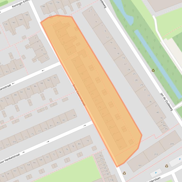Kaart van postcodegebied 2628KP.