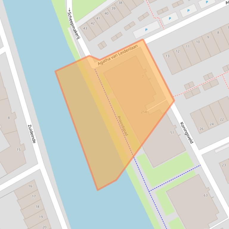 Kaart van postcodegebied 2628LH.