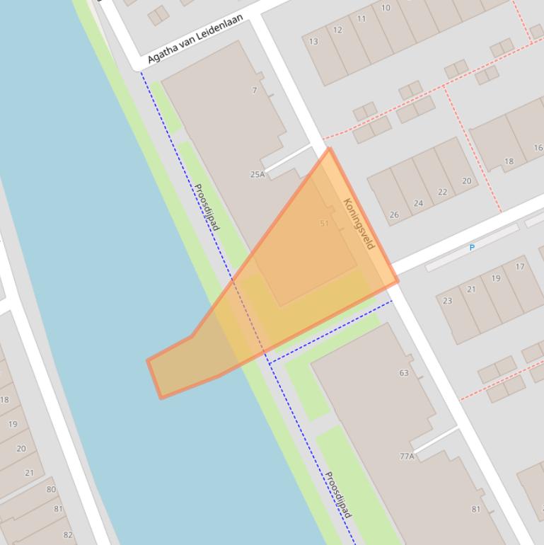 Kaart van postcodegebied 2628LJ.