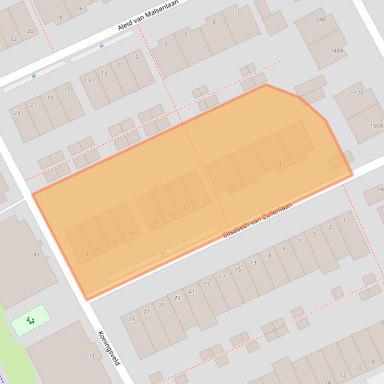 Kaart van postcodegebied 2628LL.