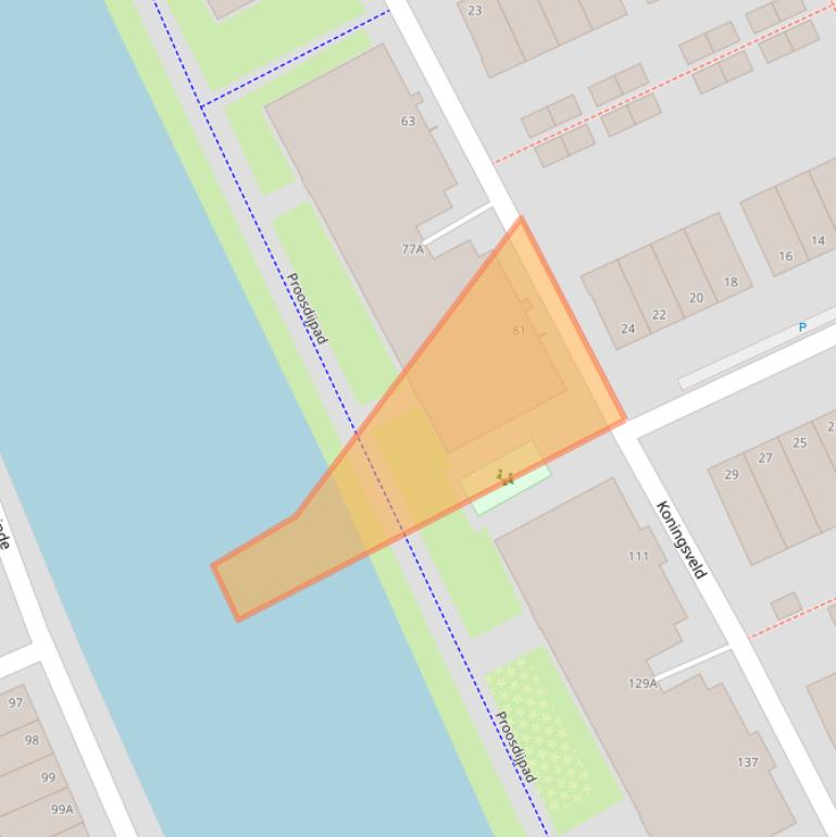 Kaart van postcodegebied 2628LM.