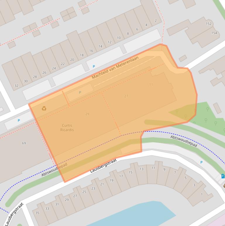 Kaart van postcodegebied 2628LN.