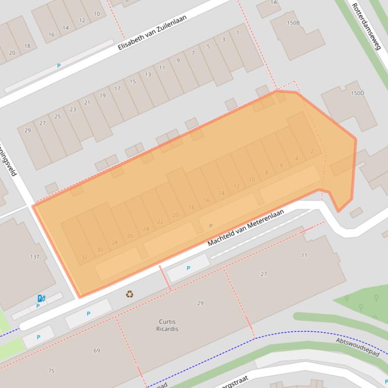 Kaart van postcodegebied 2628LR.