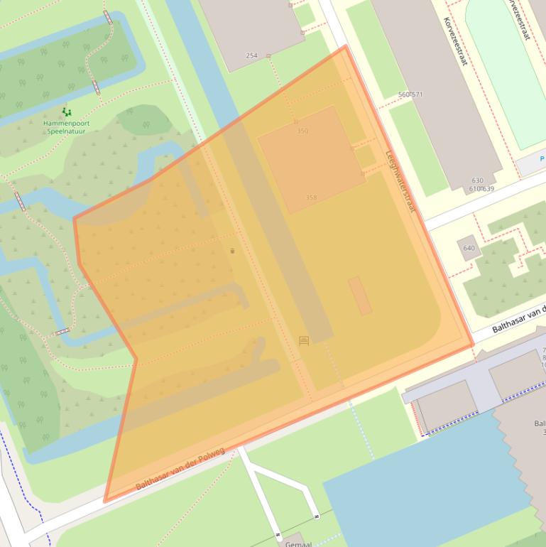 Kaart van postcodegebied 2628LX.